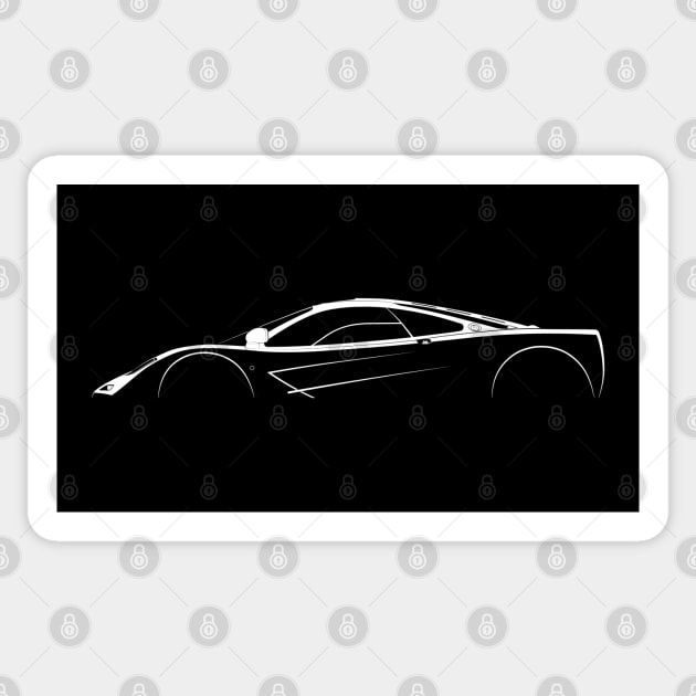 McLaren F1 Silhouette Sticker by Car-Silhouettes